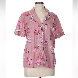 Victoria's Secret Pink Floral Button Down Shirt